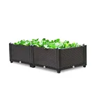Suntour High Quality Plastic Plant Pots Planter Kit for Flower Vegetable Grow