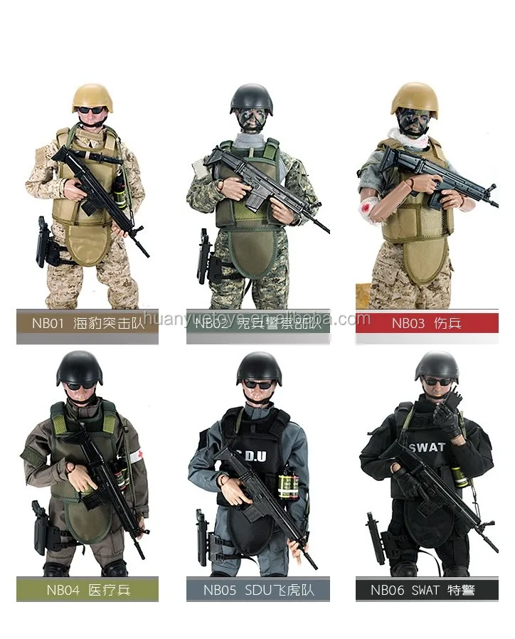 1/6 Swat New Model Action Police Man 30 CM Height Hot Sale