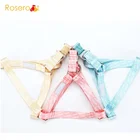 Pink Blue Ma Caron Color Customized Sport Dog Pet Collars Leashes Harness Set