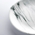 Ceramic Hot Sale 8/9/10 Inch Hotel Dining Plate Wedding Banquet Catering Marble Plates Dinner For Restaurant