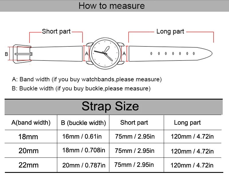 16mm watch band