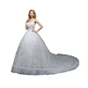Haute coutur white wedding gown model fabric bridal gown wedding dress