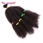 Hot Selling Products Synthetic Bulk Hair Afro Kinky Curly Braids Kinky Bulk Hair