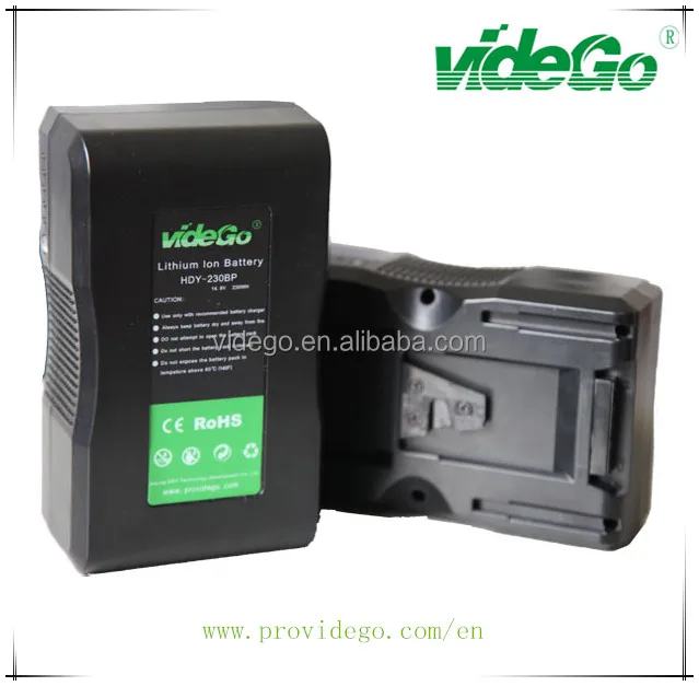 bideGo LED indication video light use V-mount 230Wh professional lith-ion camera battery