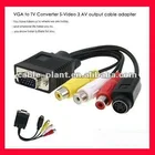 1080P High quality cable VGA RCA casero with two ferrites