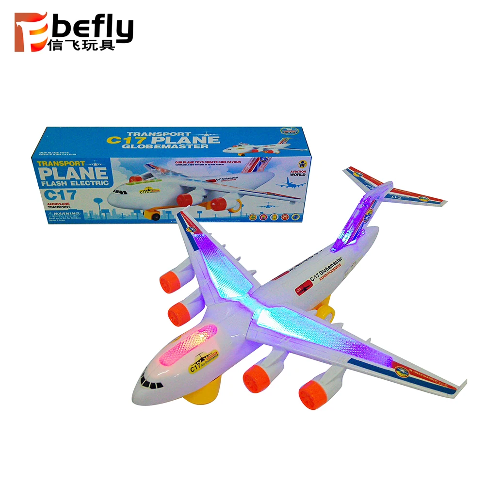 Baby Play Gift Plastic Battery Operated Toy Plane With Light, View ...