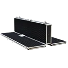 47 Inch Long Double-sided Open Aluminum Gun Case for 2 Rifles Storage