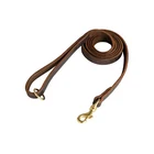 Best selling red customized leather dog collar and leash