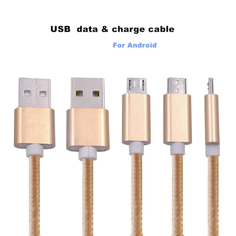 Manufacture nylon micro usb cable braided 3ft charge for mobile phone home travel office - ANKUX.COM