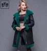 Genuine Sheepskin Fur Leather Jacket for Women, Sheep Fur Coat, Winter Fur Jacket