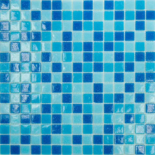 Mosaico di vetro blu mattonelle della parete bagno mattonelle della piscina