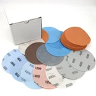 5 Inch Superfine Film Sanding Disc Soft Waterproof Sandpaper 600 to 5000 Grits for Wet/Dry Automotive Paint Sanding