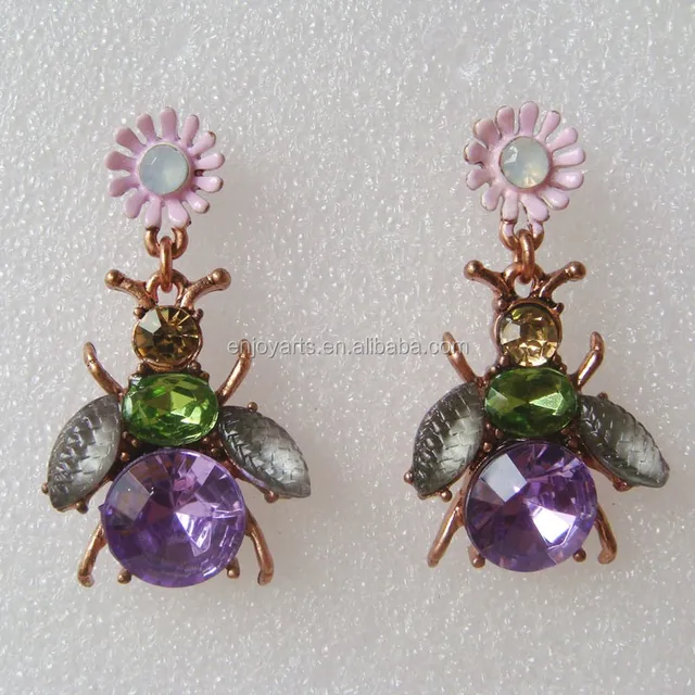 gold beetle,adonis blue gold beetle earring