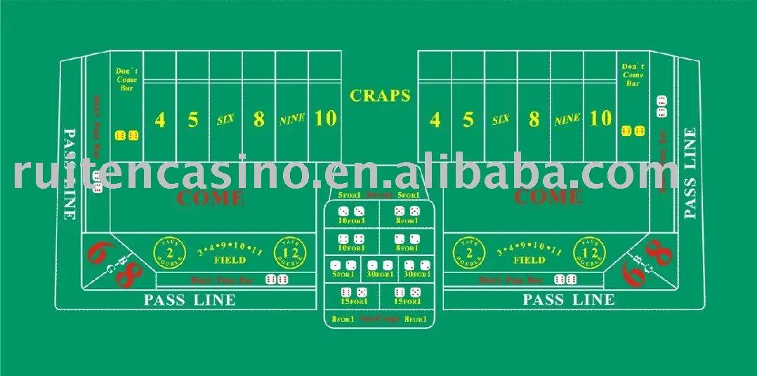 Craps table language