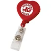 Heart shape custom logo retractable badge reel for nurses,name badge reel
