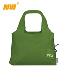 eco-friendly foldable polyester custom logo tote shopping bag