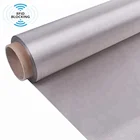 China factory WIFI cellphone signal blocking fabric rfid lining for wallet Silvery RFID Blocking Faraday Fabric