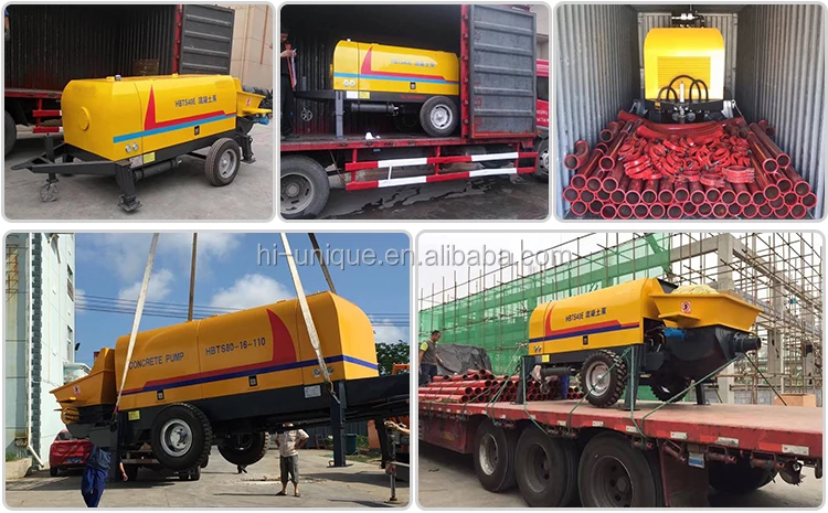 small capacity concrete pump machine
