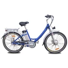 Aluminum battery Electric Bike with Nexus internal 3-speed hub 26 Inch City Bike Bicycles for adult women front basket (JSE32)