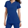 scrub- Nylon/Spandex with Silver Plus Antimicrobial Fashionable Designs New Style Nurse Uniform
