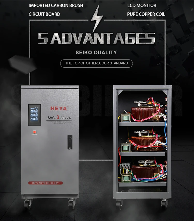 Servo three-phase 45kva 30kva 20kva 15kva automatic voltage stabilizer