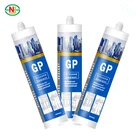 Factory cheap non pollution acetic gp rtv silicone sealant for mirror windows and doors 280ml 300ml 590ml