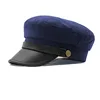 Custom White and Blue Navy Sailor Captain Hat