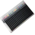 24 Colors Watercolor Brush Marker Set Water Coloring BrushColor Nylon Brush Pens Real Felt Tip Watercolor Brushes Pens