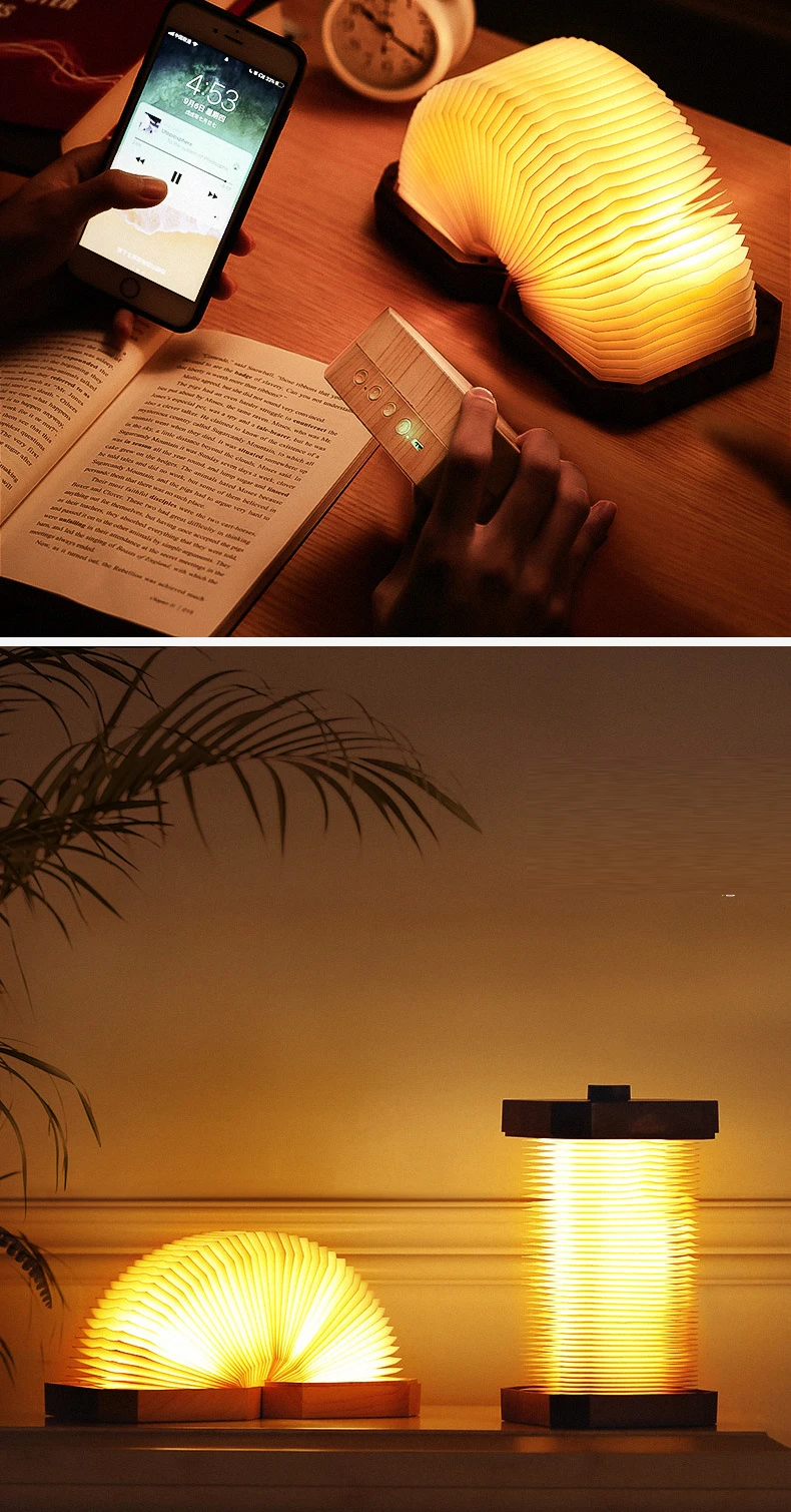 Led Bluetooth Book Light Speaker USB Charging Wireless Portable Audio Player for Mobile Phone Tablet and Computer - ANKUX.COM