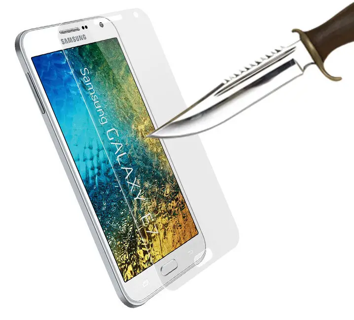 New Explosion Proof Premium Real Tempered Glass Film Screen Protector Guard For Samsung Galaxy E7 Free Shipping