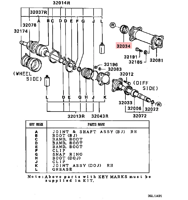 Front Axle Housing Tube Dust Seal For Mitsubishi Triton L200 L400