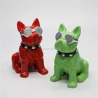 fashion gifts craft custom colorful ceramic dog piggy bank