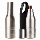 12 oz Beer Bottle Holder Private Label Custom Double Wall Insulated Stainless Steel Beer Bottle Cooler