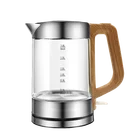 Amazon Hot Household Kitchen Electrical Appliances 1.8L Cordless Water Tea Glass Electric Kettle