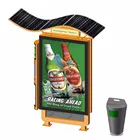 Strong material structure solar power advertising light box