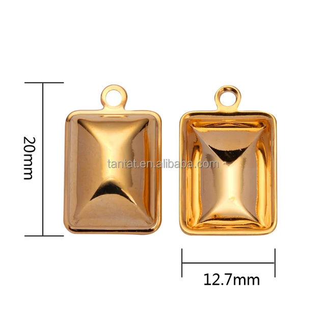 pendant brass jewelry settings for jewlery blank pendant trays