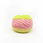 Custom PU foam soft classic toys kawaii simulation doughnut keychain slow rising toys