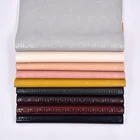 Wear-Resistant Synthetic Pu Leather Embossed Faux Linen Woven Pattern Imitation Leather