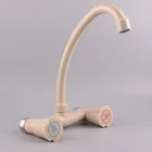 Diaphanous Sink wall mixer wall-mounted tap long neck kitchen faucet in China factory