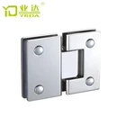 frameless stainless steel square 180 bathroom glass clamps wholesale shower door hinge
