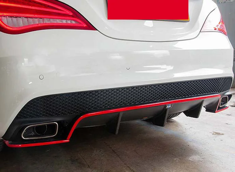 Cla W Rz Style Rear Diffuser Fit For Mb W Cla Carbon Fiber W