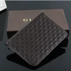 Promotion custom portable black personalized PU Leather passport wallet leather travel case passport holder