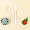 Wooden tableware mini birch ice cream scoop/disposable wooden spoon