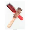 New Design Double Nylon Needle Vent Hair Brush, Plastic Hair Brush Comb & Nylon Brush
