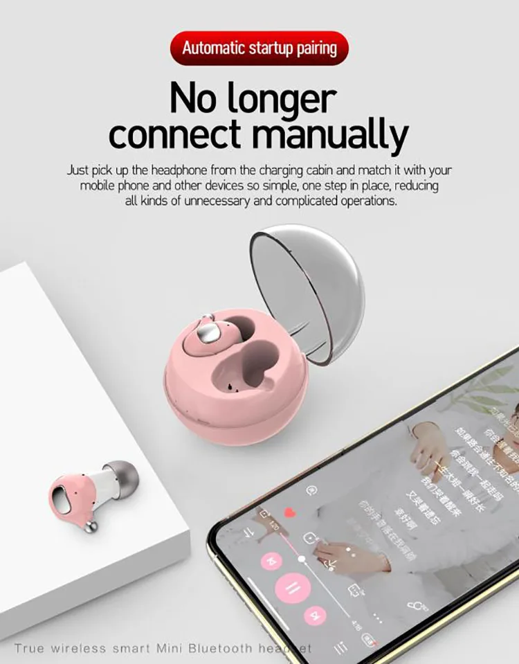 2019 Amazon Trending 5.0 TWS Wireless Bluetooth Earphones Sports Earbuds with Charging Case - ANKUX.COM