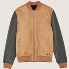 whosale custom plain bomber suede jacket men