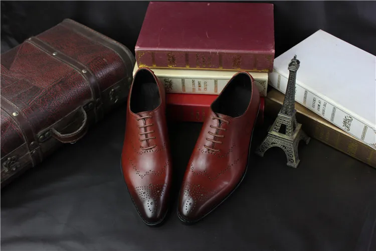 2018 Bespoke Genuine Leather Oxfords Goodyear Men's Formal Shoes