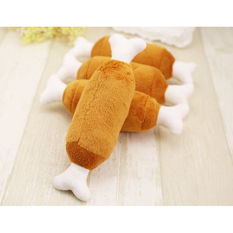 Sound drumstick toy chicken leg toys for dog play