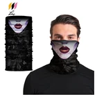 Fashion Woman Personalized Sexy Mouth Lady Clown Face Mask Bandana