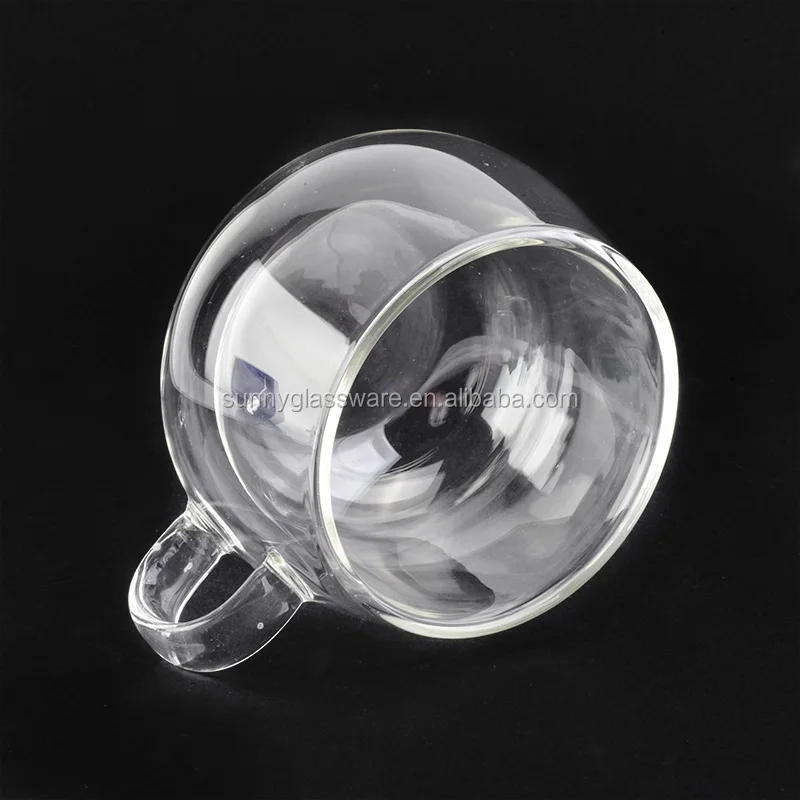 146ml double wall borosilicate glass mug for tea